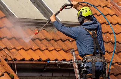 Démoussage et hydrofuge de toiture au Trait